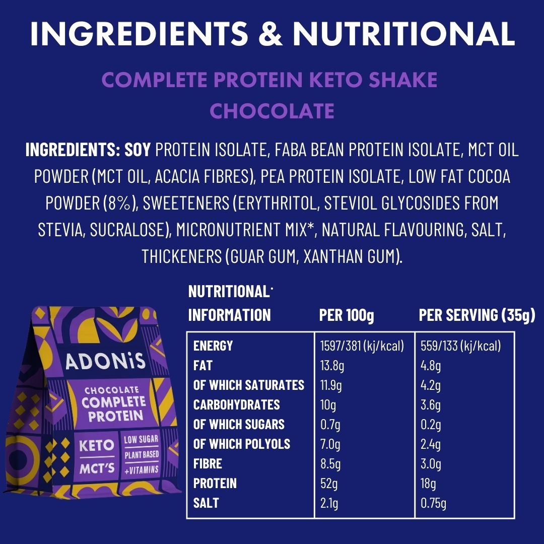 ADONiS Complete Protein Keto Shake Chocolate