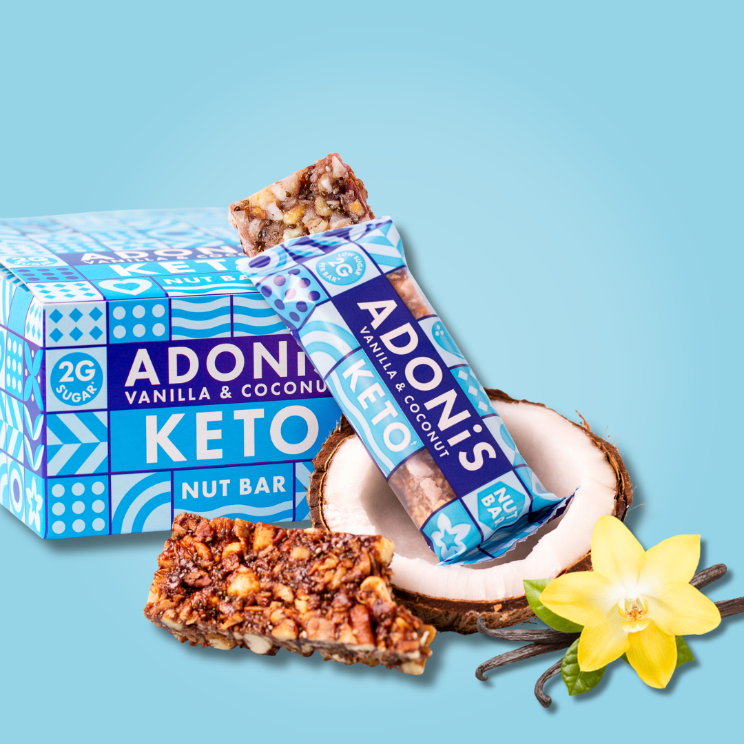 Barres Keto Nut Vanille & Noix de Coco (16x35g)